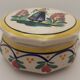 HB Quimper / Ceramic candy box / Hand-painted Breton character