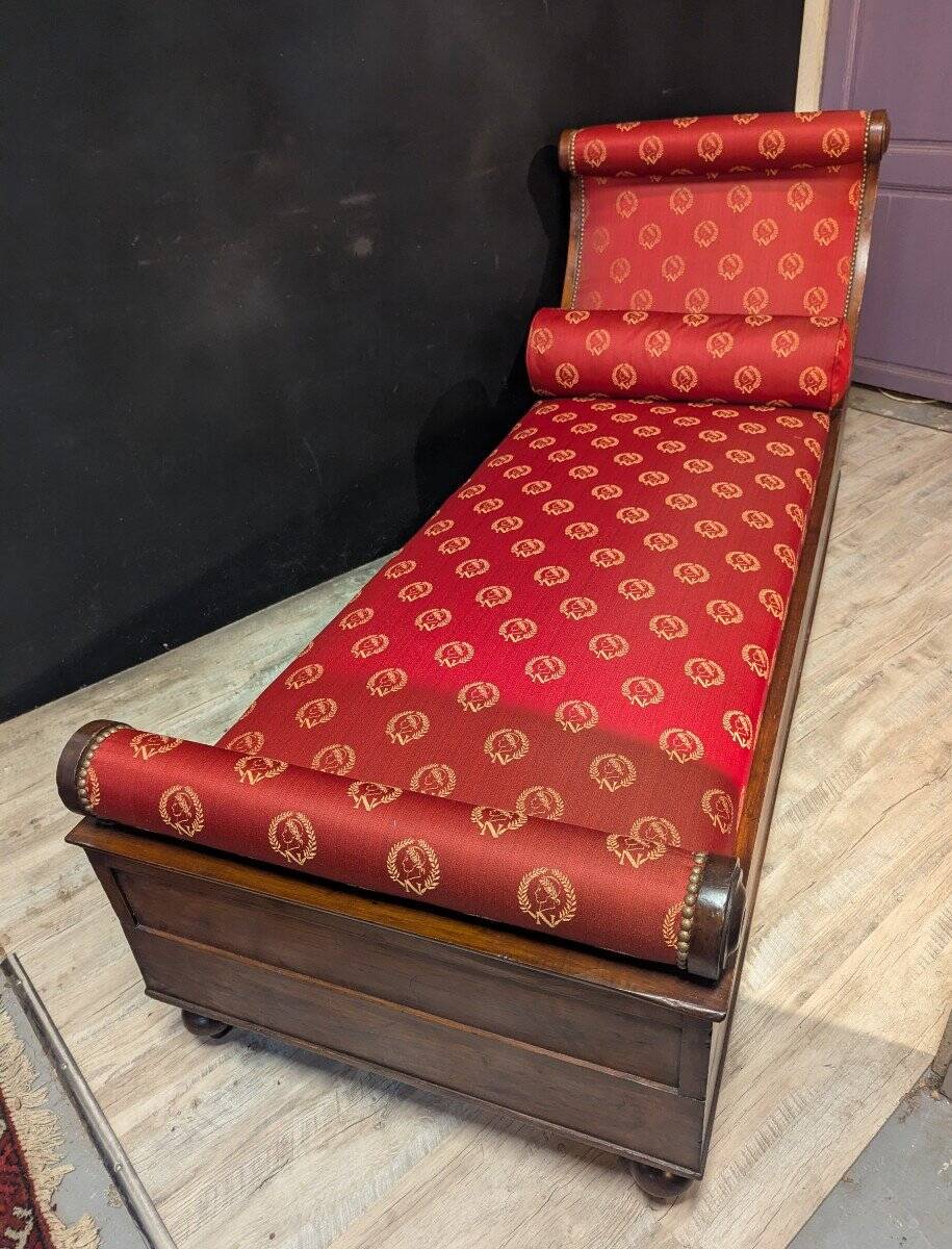 Empire period meridian in mahogany.