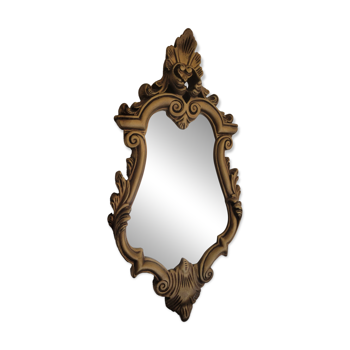 Vintage gilded wooden mirror