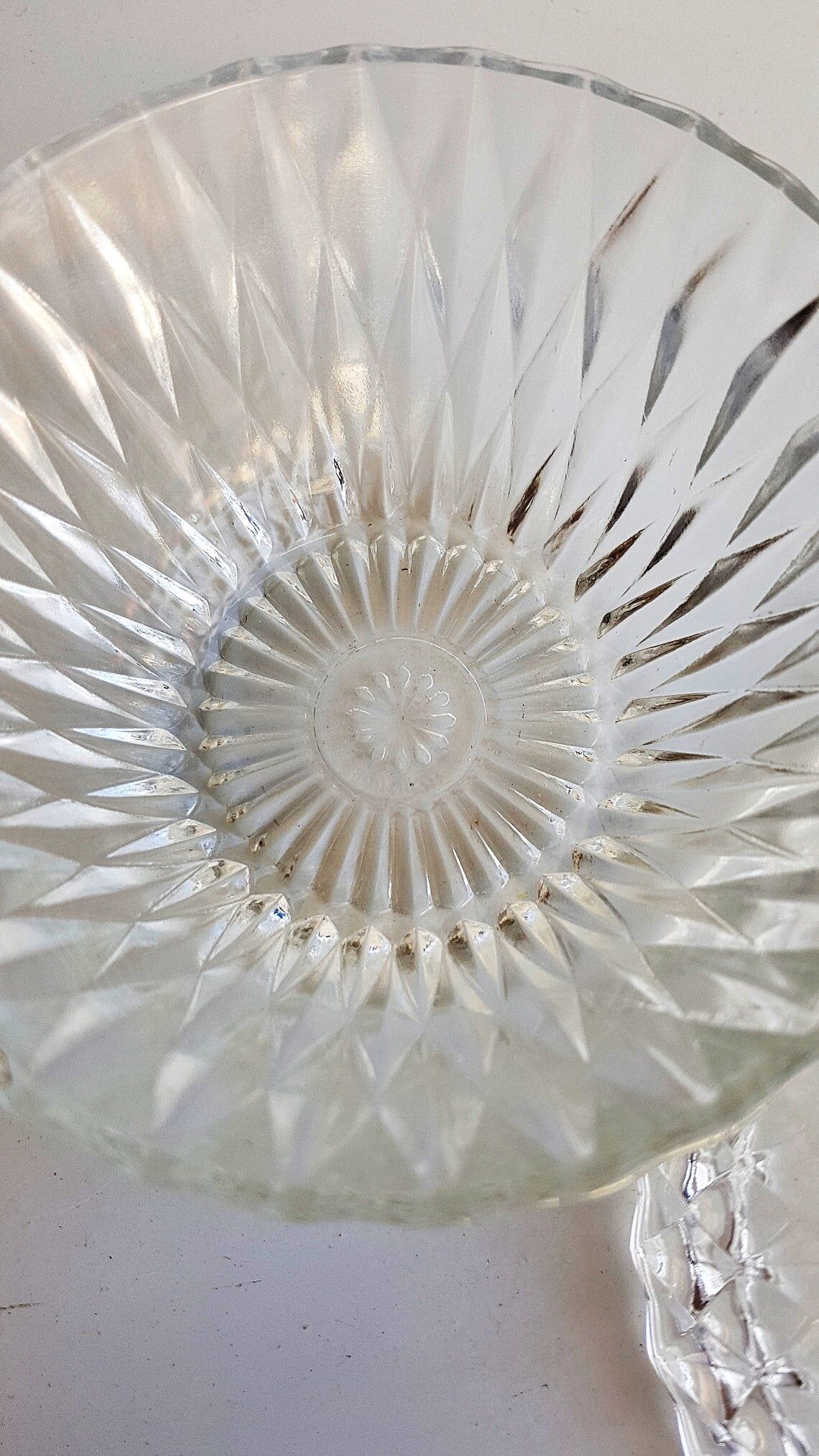 Sucrier vintage en verre