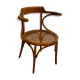 Fauteuil de bureau en bois courbé de marque Baumann