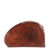 Wooden tripod stool with bark, 1950s