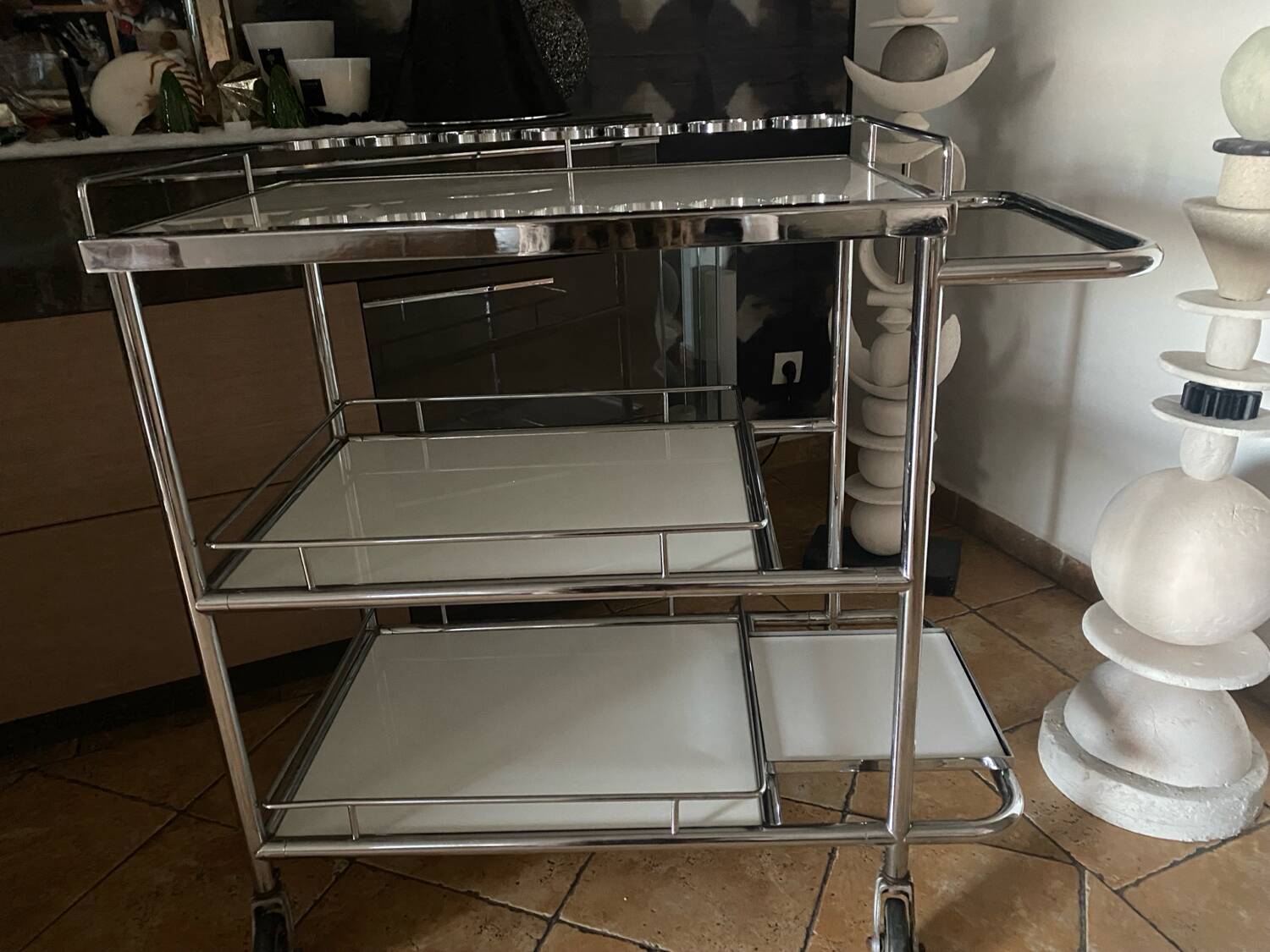 Vintage dessert trolley