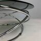 Table basse Mac en chrome et verre fumé de Miniforms, Italie, années 1970