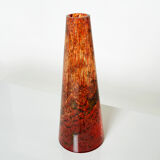 Glass vase of murano around 1970