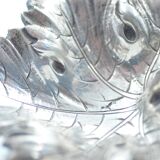 Old solid silver saleron, hallmarks from Spain, art nouveau, collection