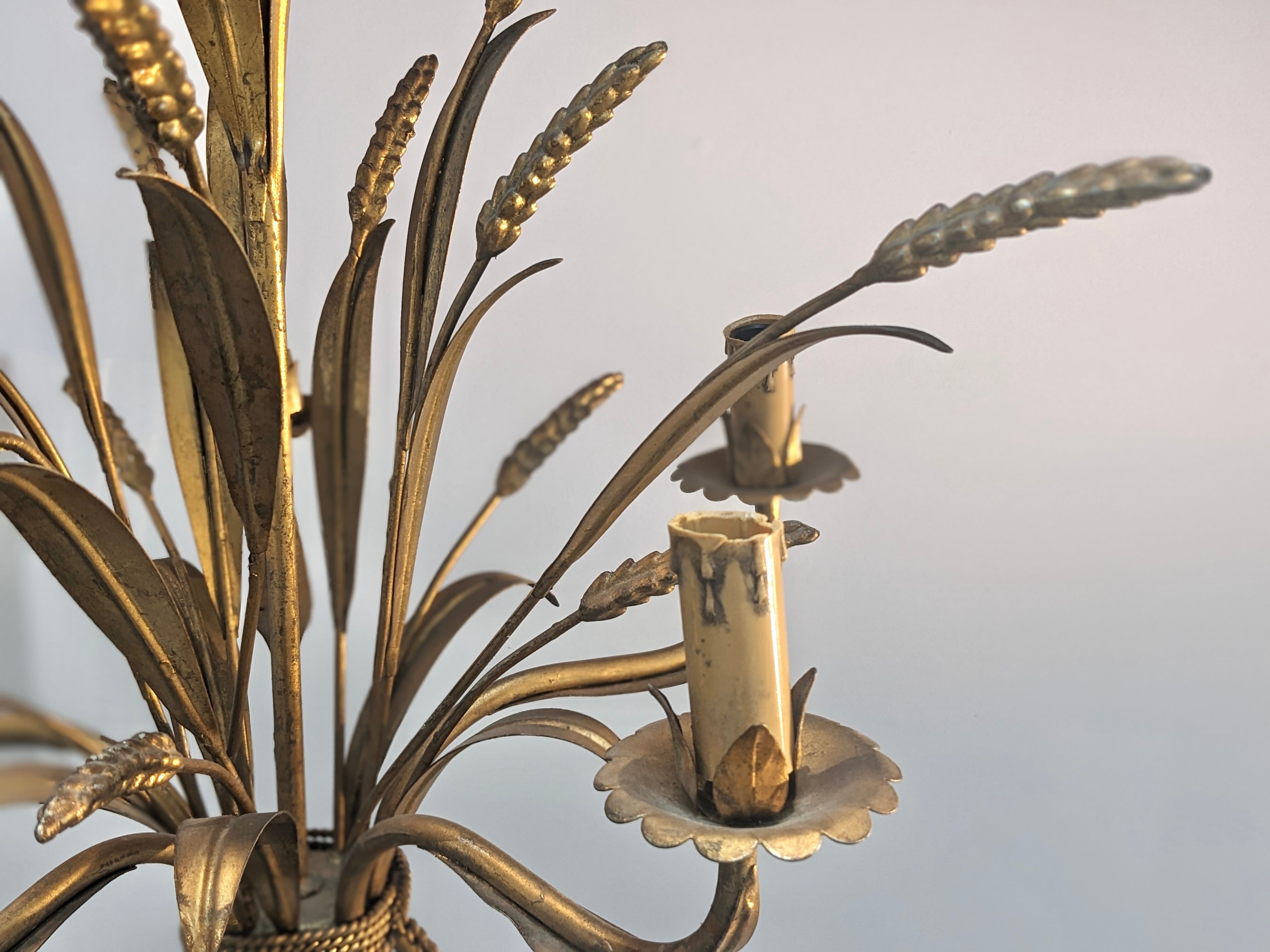 Chandelier "ears of wheat" with 5 arms