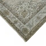 Overdyed Wool Vintage Handmade Carved Rug 173 cm x 272 cm