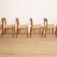 6 x vintage dining chairs | Niels Otto Møller | Model 75