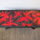 Coffee table of the "cloutier brothers" in lava stone 50s