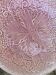 Set of 3 pink vine leaf plates Salins