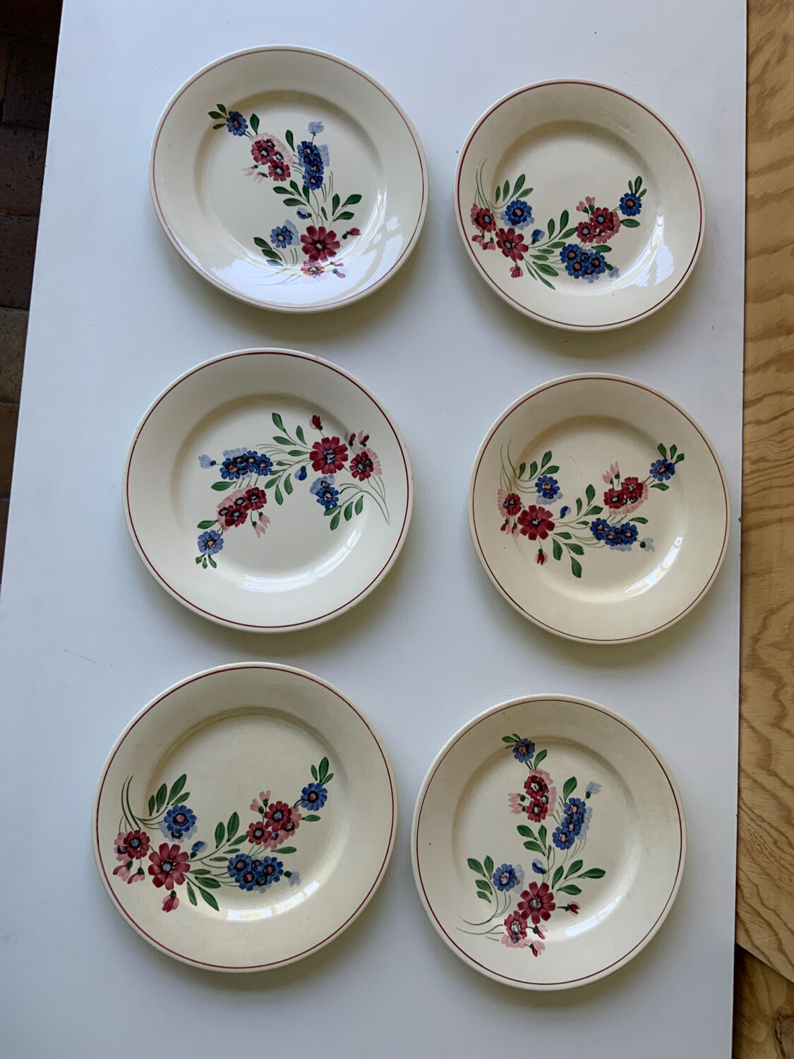 Assiettes fleurettes Selency x Monoprix Croisé Laroche