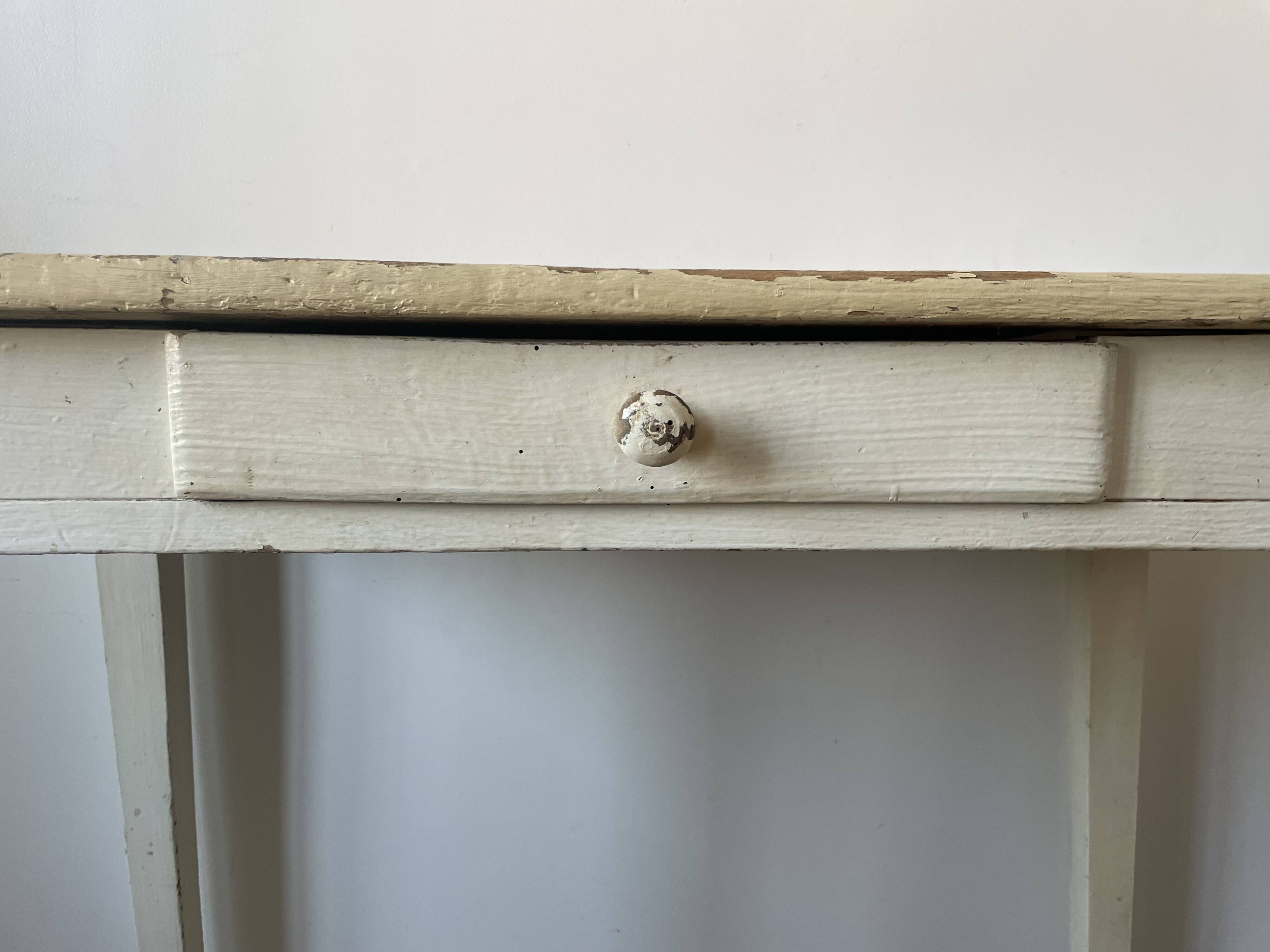 Small old wooden table