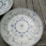 Ensemble de 9 assiettes plates Copenhague de Royal Boch