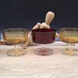 Set of 4 champagne glasses Cavalier Sweden Luminarc two-tone