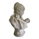 Alabaster bust of a woman and child, 19th century, H Saul Fanfani.