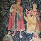 Wall tapestry reproduction of Artis Flora entitled the concert