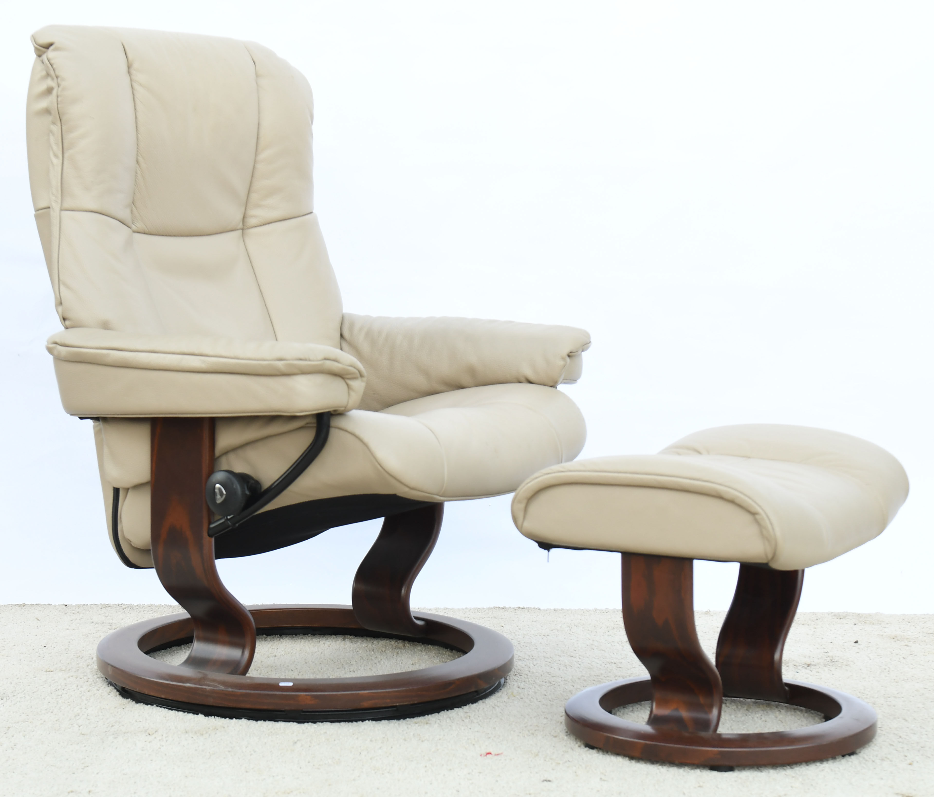 Armchair and ottoman