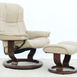 Armchair and ottoman