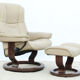 Armchair and ottoman