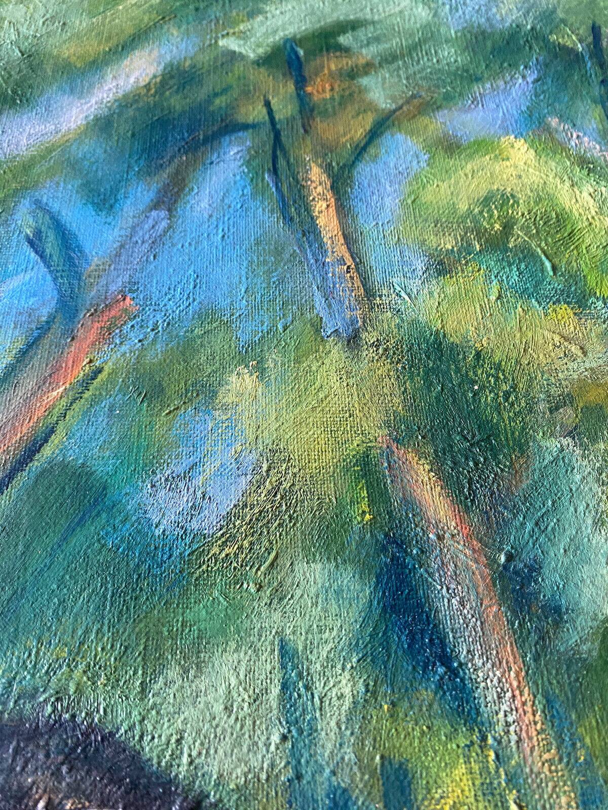 Large painting hst "baigneuses" marcelle guetta-fattal (1922-2009) fauvism