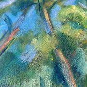 Large painting hst "baigneuses" marcelle guetta-fattal (1922-2009) fauvism