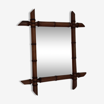 Miroir en bambou 36x42cm