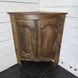 Encoignure galbée xixème en chêne