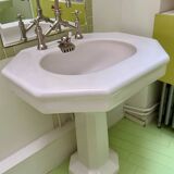 Vasque sur pied Lavabo Porcelaine Emaillée avec robinetterie Stella