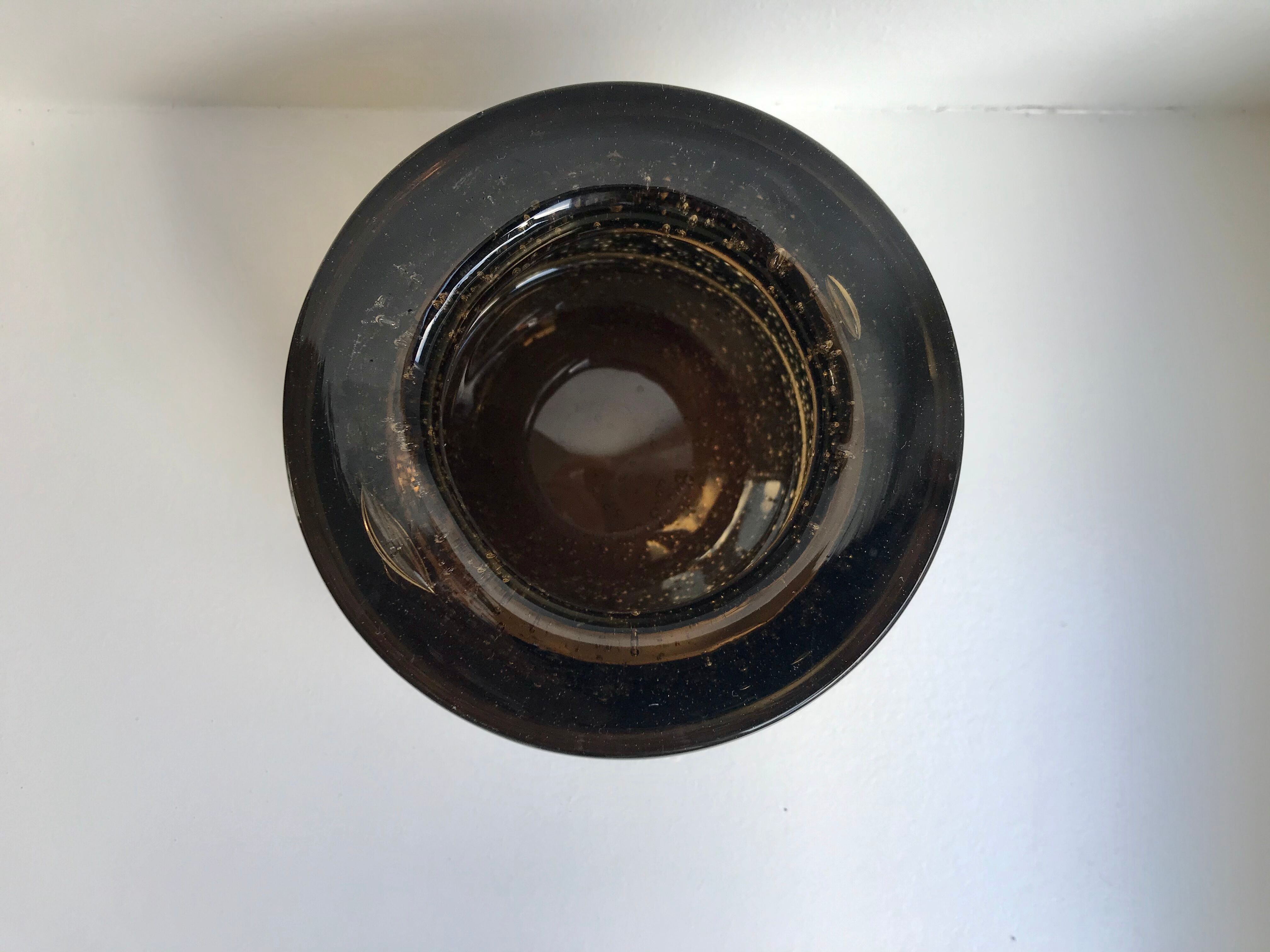 Bubbled glass ashtray from Biot vintage 70s