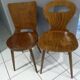 Suite de 4 chaises de Bistrot Baumann Dove Fourmi 1960