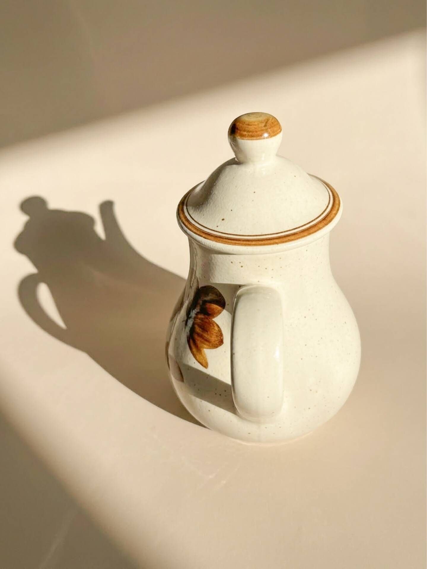 Vintage coffee service Longchamp – French earthenware, 1970s