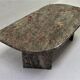Vintage green and red marble coffee table
