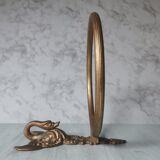 Old swan towel rack