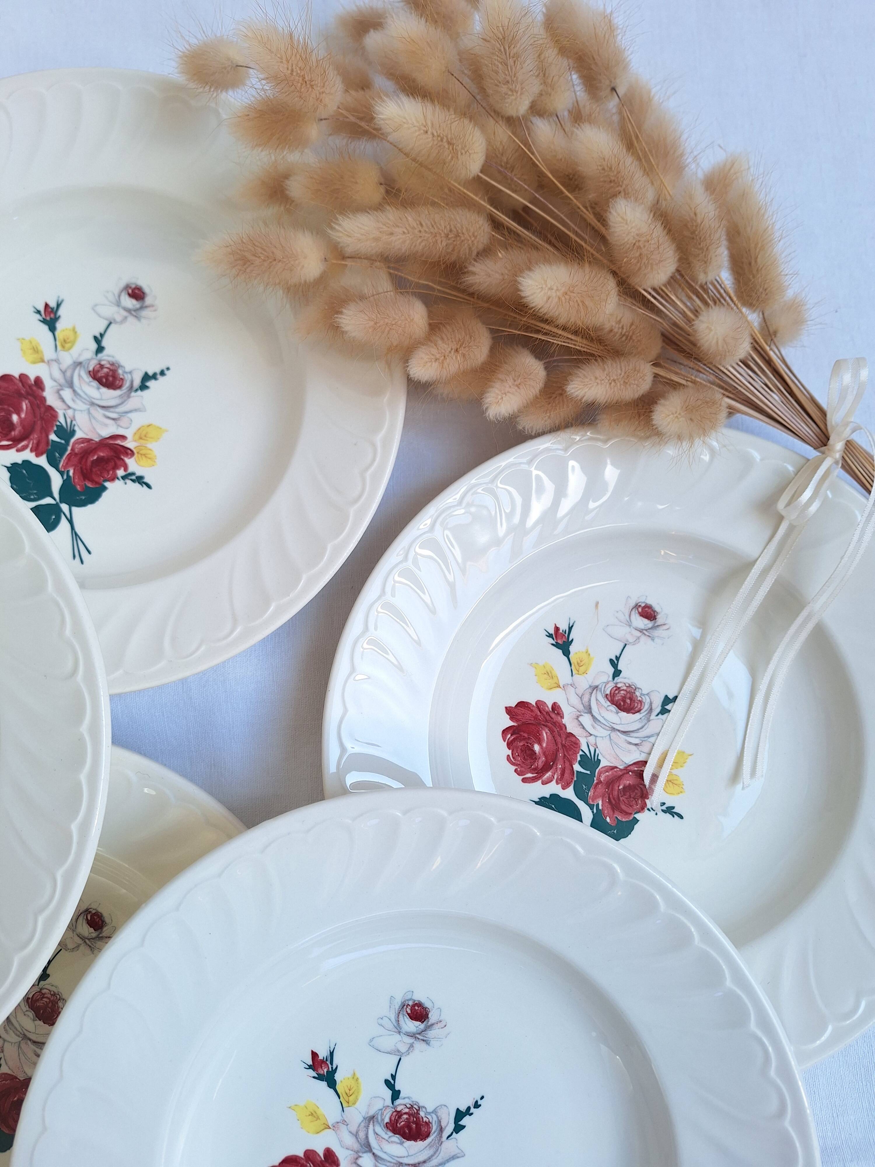 Flowered deep plates