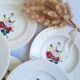 Flowered deep plates