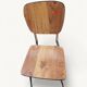 Pair of Vintage Chrome and Wood Chairs - 1980s - Formica