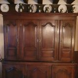 Authentic Louis XIV two-body sideboard