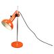 1970s German Orange Adjustable Desk Lamp Bauhaus Style