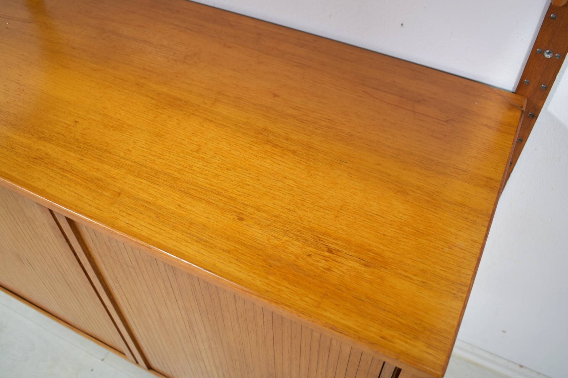 Teak modular shelving unit by HG Furniture 1960s Danish Vintage