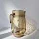 Amber Glass Carafe with Pour Spout - Lever Vintage