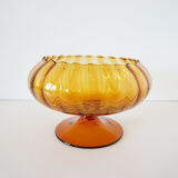 1960 blown glass standing cup