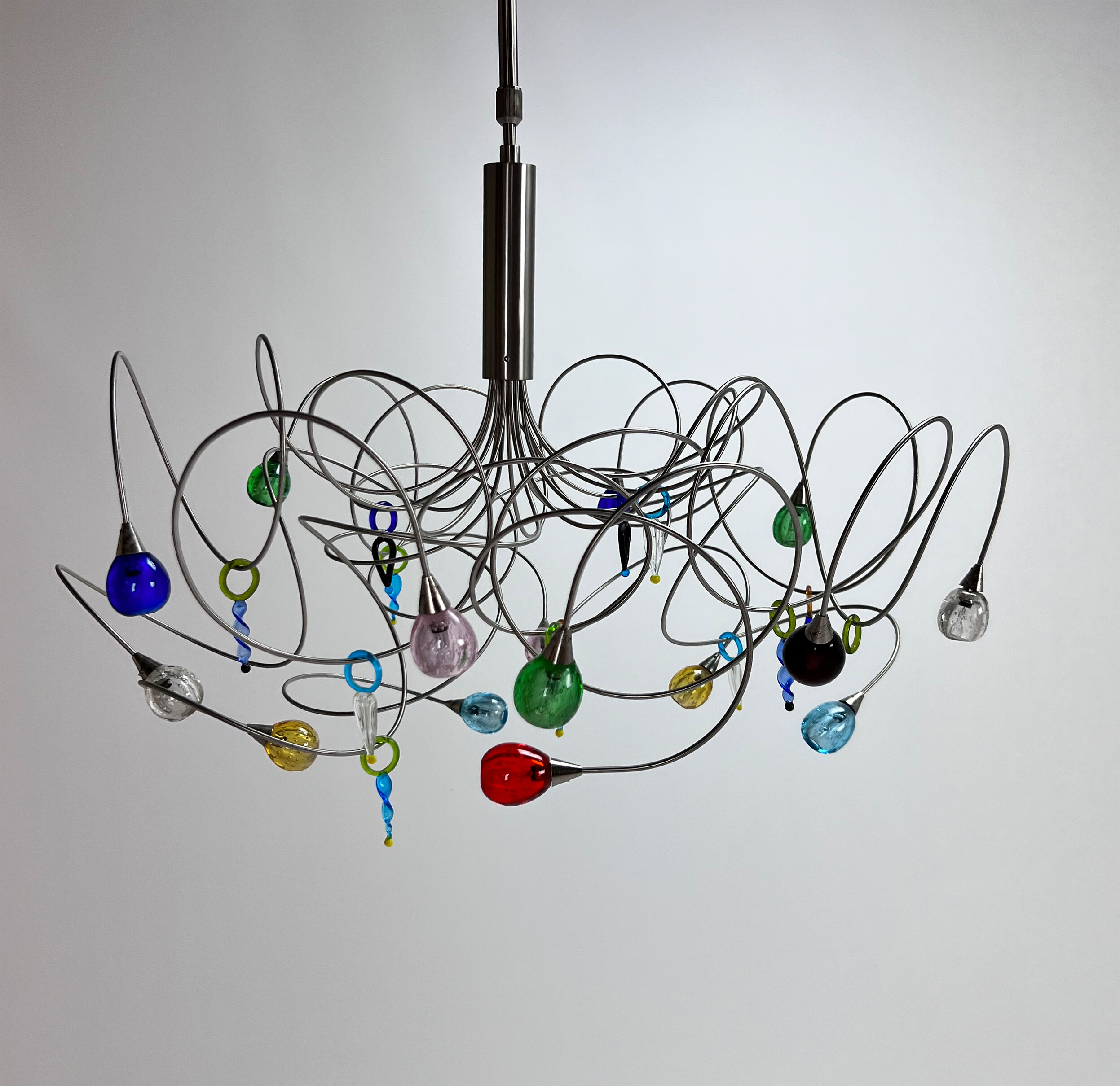 Harco loor strawberry design hanging lamp, 1990s