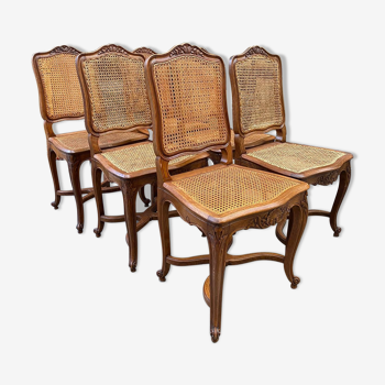 Suite de 6 chaises de style Louis XV