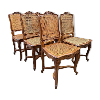 Suite of 6 Louis XV style chairs
