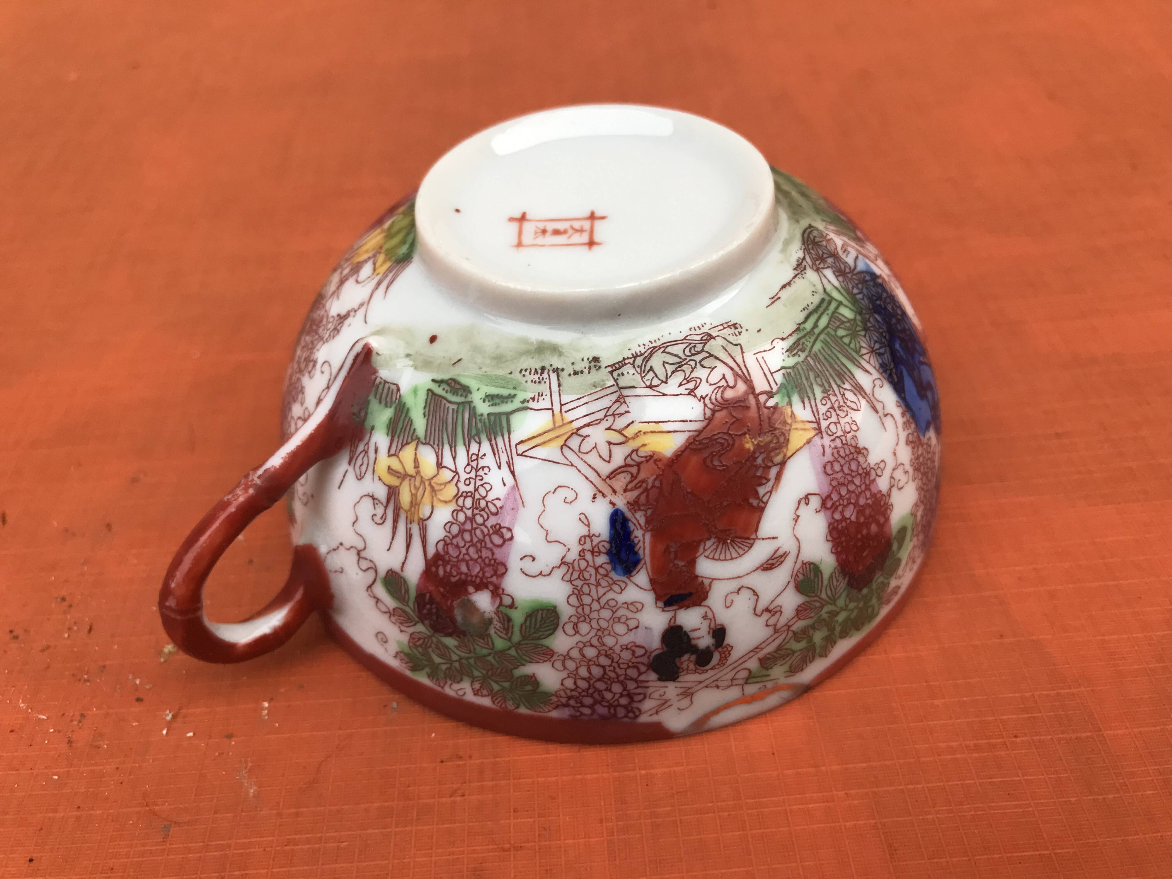 Japanese-style teacup and saucer