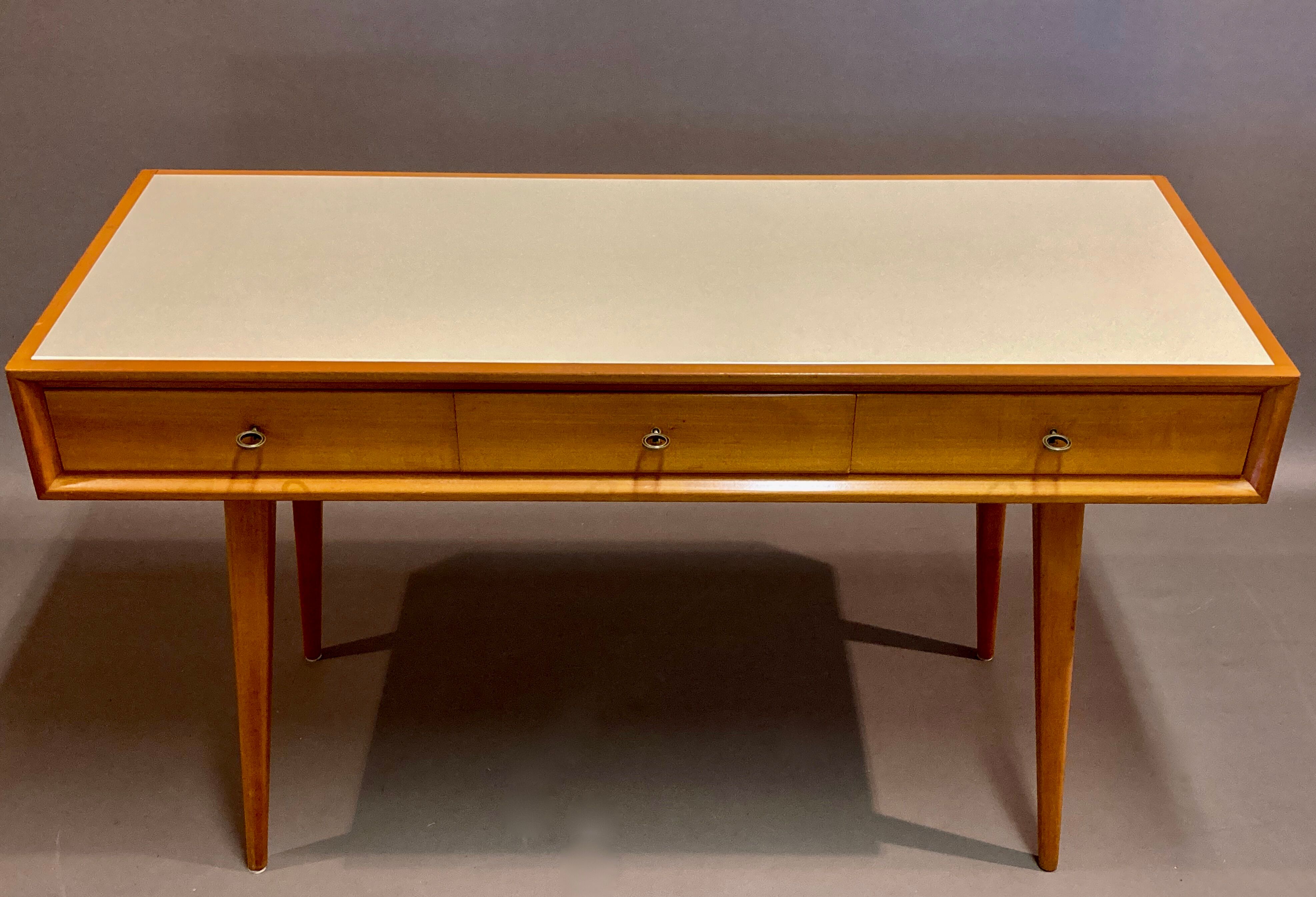 High-billed desk opaline scandinavian design 1950