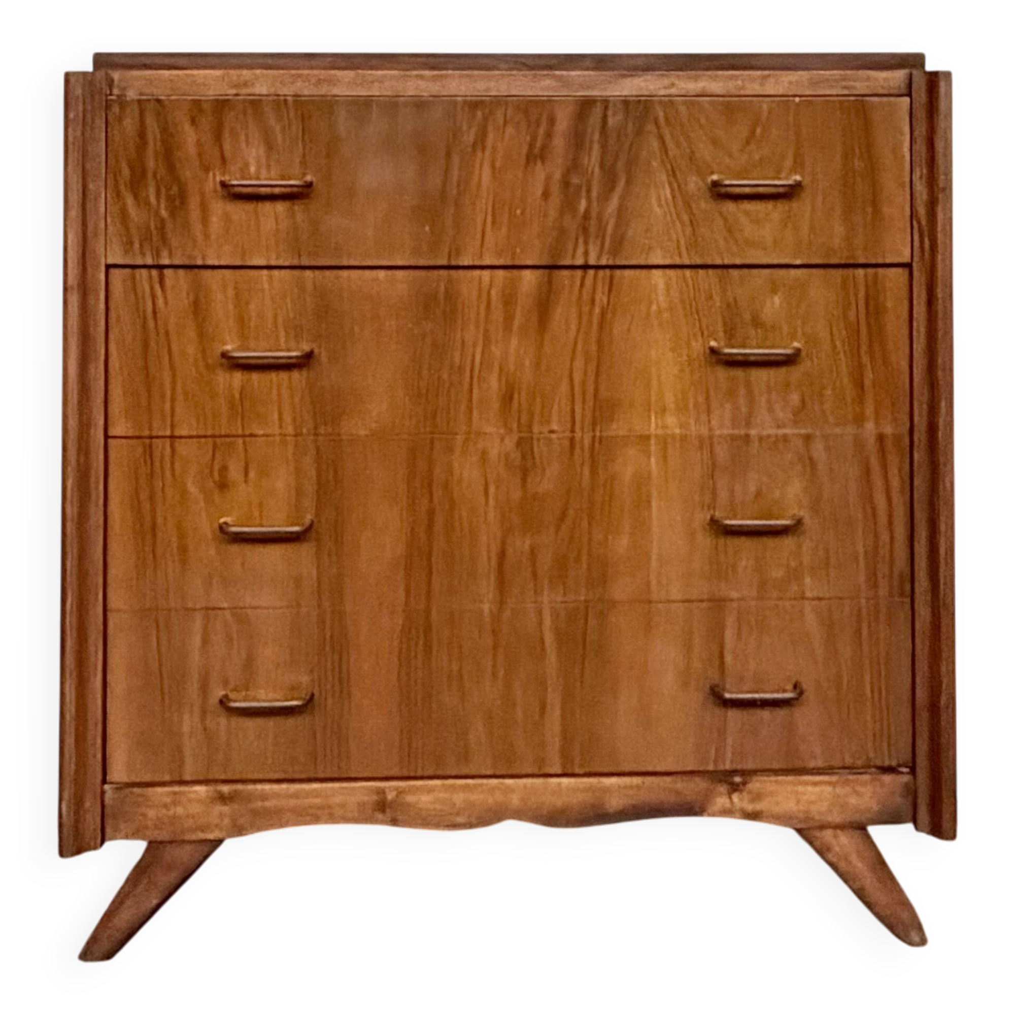 Art Deco vintage commode with tapered legs.
