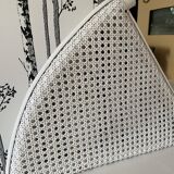 Coiffeuse en rotin blanc