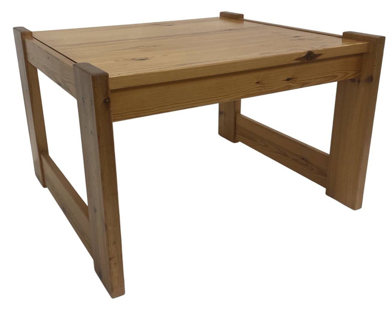 Vintage coffee table pinewood minimalist 1970s